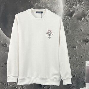Chrome Hearts Solid Color Cross Print Crewneck Sweatshirt